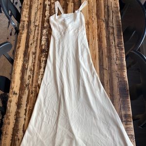 J Crew white gown